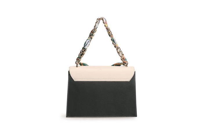 Lucky Bees Bolso Bandolera 918 Crema y Verde Oscuro